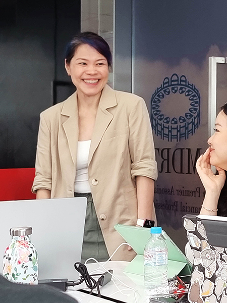 Bold Academy Co Founder Kristie Chen hosting a workshop